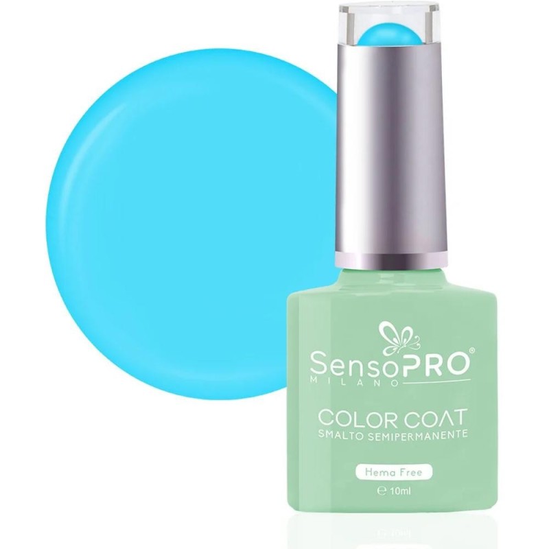 Oja Semipermanenta, 50 Powder Blue, SensoPRO Milano Hema Free, 10 ml