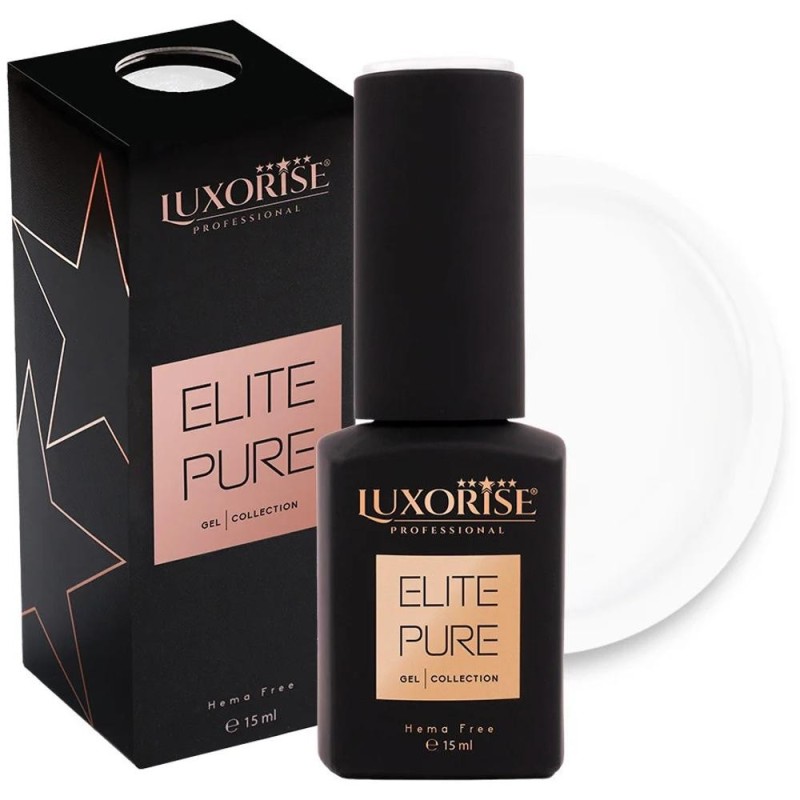 Oja Semipermanenta Elite Pure, Elite White, Luxorise Hema Free, 15 ml