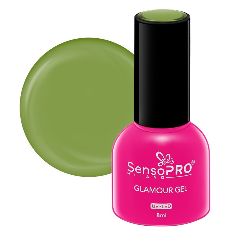 Oja Semipermanenta Glamour Gel SensoPRO Milano 8 ml, Bohemian Green 102