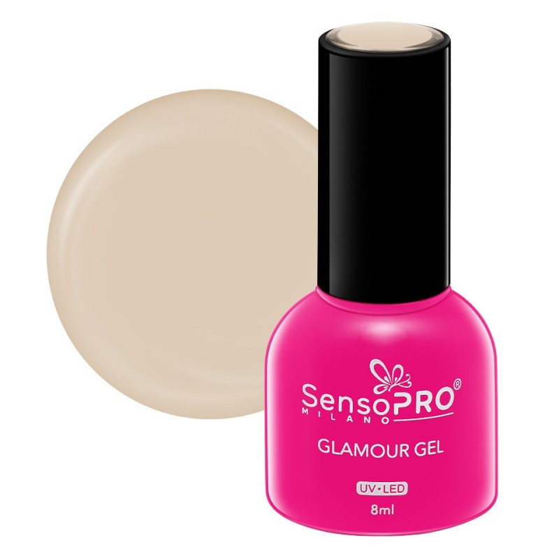 Oja Semipermanenta Glamour Gel SensoPRO Milano 8 ml, Creamy Vanilla 25