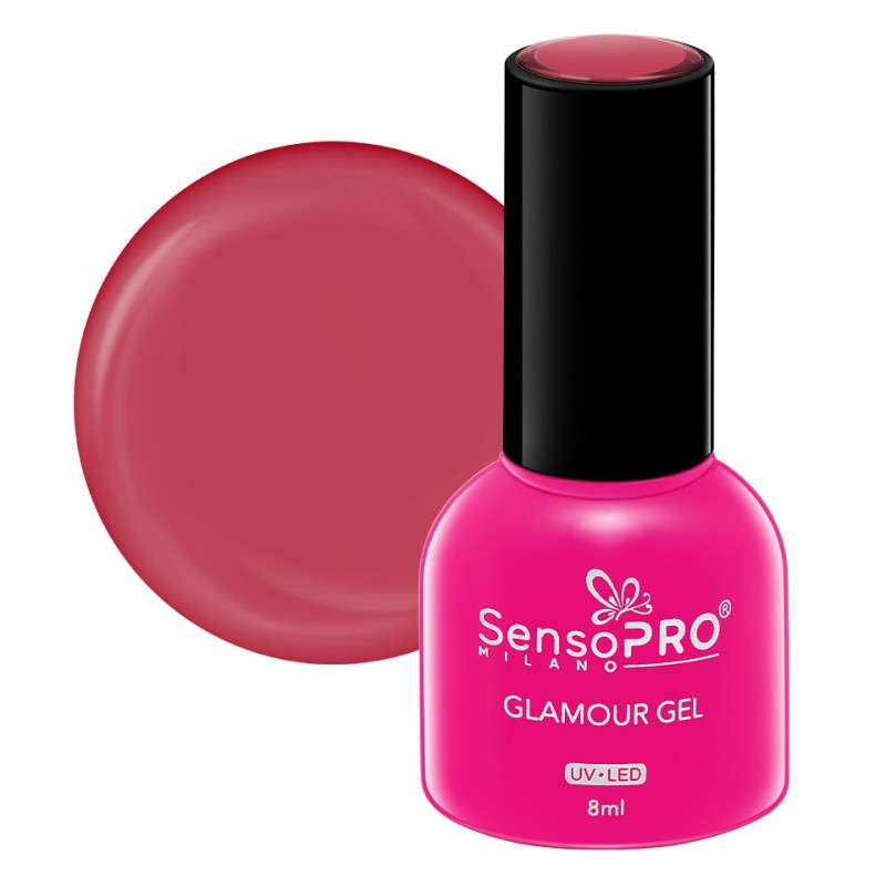 Oja Semipermanenta Glamour Gel SensoPRO Milano 8 ml, Red Dress 92