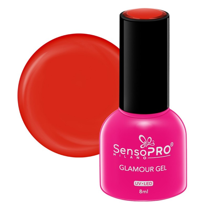 Oja Semipermanenta Glamour Gel SensoPRO Milano 8 ml, Strawberry Shake 05