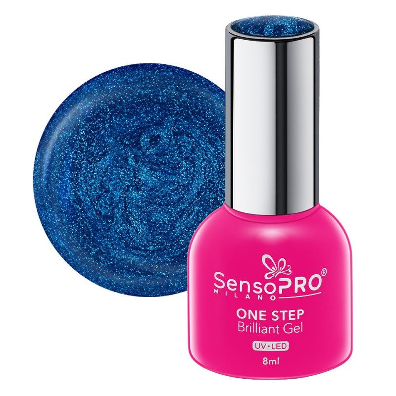 Oja Semipermanenta One Step Brilliant Gel SensoPRO Milano 8 ml, Blue Diamond 79