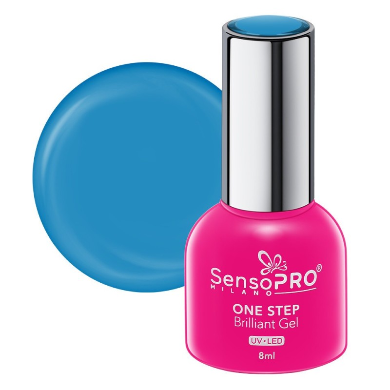 Oja Semipermanenta One Step Brilliant Gel SensoPRO Milano 8 ml, Blue Story 115