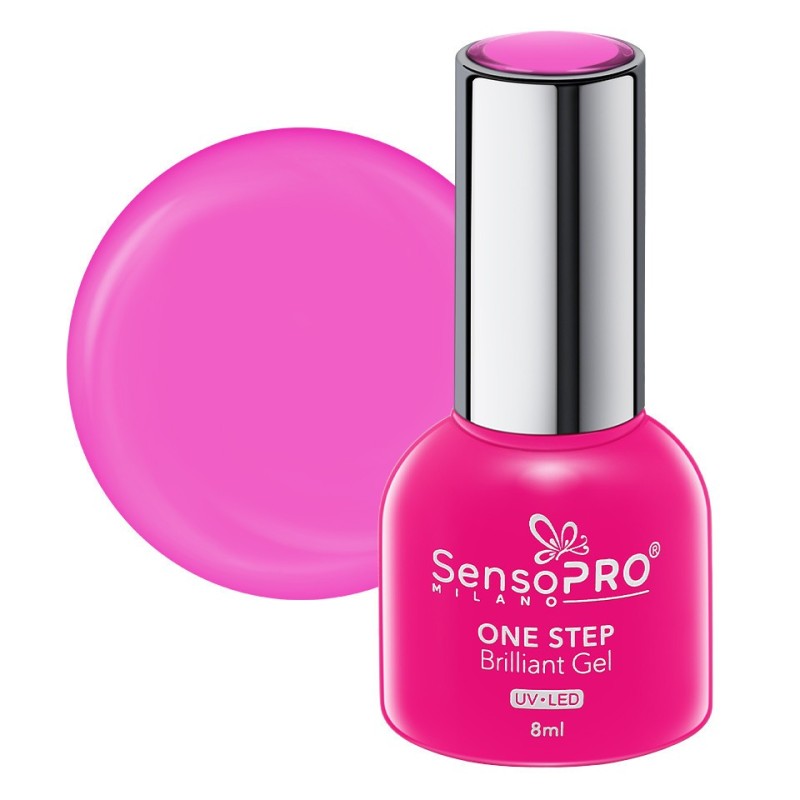 Oja Semipermanenta One Step Brilliant Gel SensoPRO Milano 8 ml, Bonbon Fairy 11