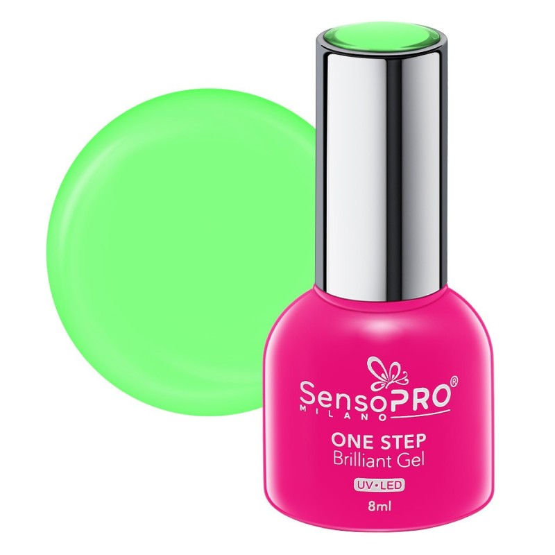 Oja Semipermanenta One Step Brilliant Gel SensoPRO Milano, 8 ml, Green Glaze 105