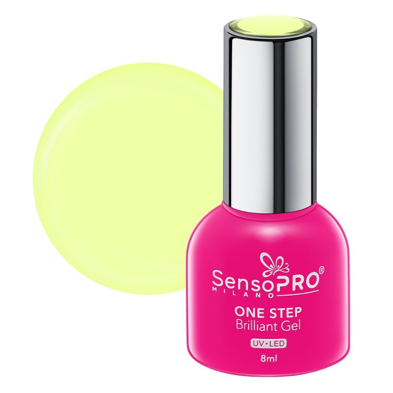 Oja Semipermanenta One Step Brilliant Gel SensoPRO Milano 8 ml, Lemon Sorbet 48