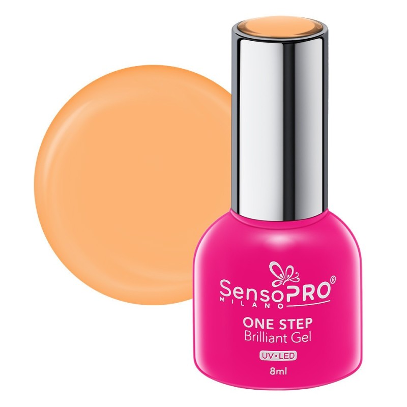 Oja Semipermanenta One Step Brilliant Gel SensoPRO Milano 8 ml, Orange Berry 118