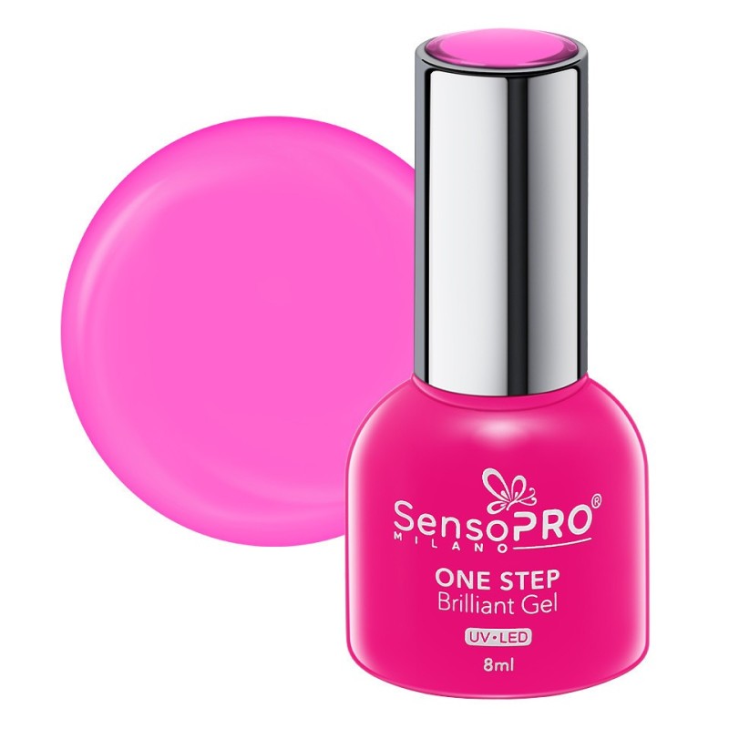 Oja Semipermanenta One Step Brilliant Gel SensoPRO Milano, 8 ml, Orchid Party 120