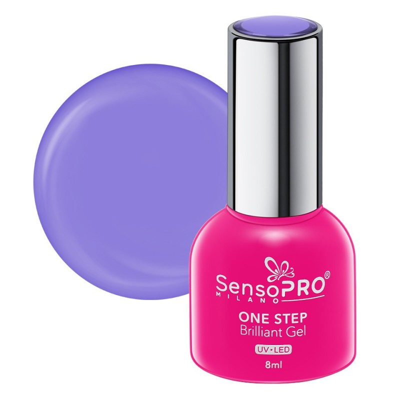 Oja Semipermanenta One Step Brilliant Gel SensoPRO Milano 8 ml, Purple Gaze 68