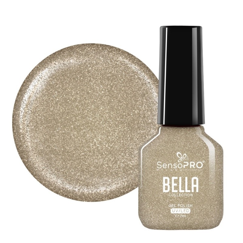Oja Semipermanenta One Step, Gold Gleam, SensoPRO Bella Collection, 7 ml