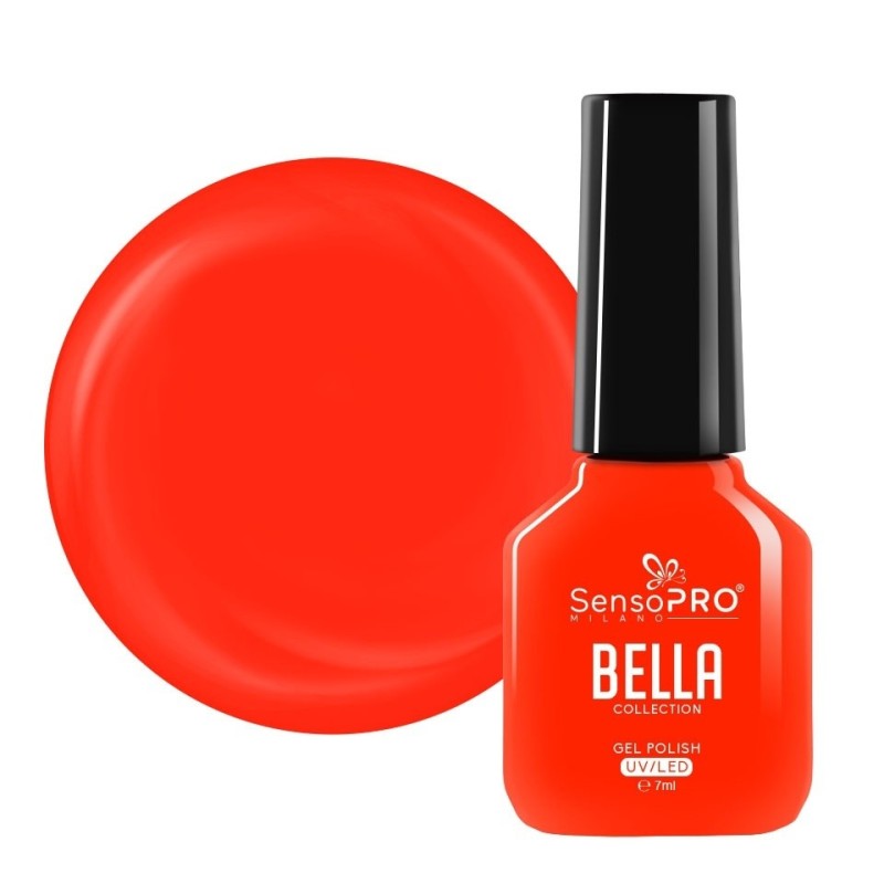 Oja Semipermanenta One Step, Red Orange, SensoPRO Bella Collection, 7 ml