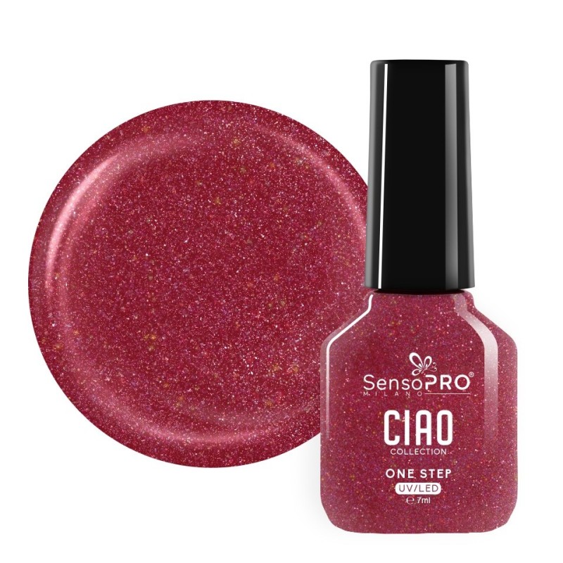Oja Semipermanenta One Step, Strawberry Bliss, SensoPRO Ciao Collection, 7 ml