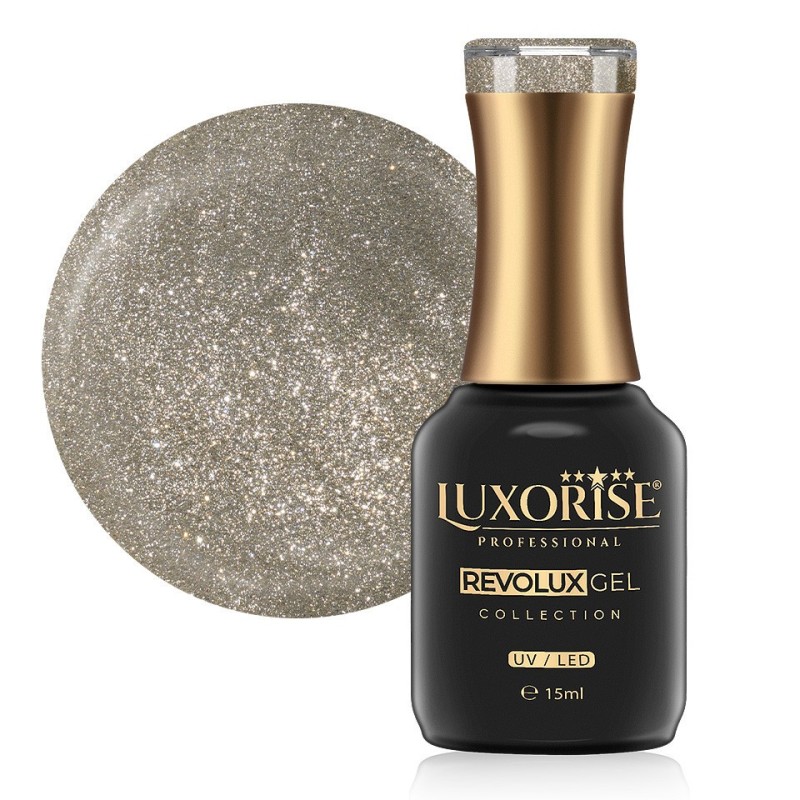 Oja Semipermanenta Revolux Luxorise, Platinum Gold 15 ml