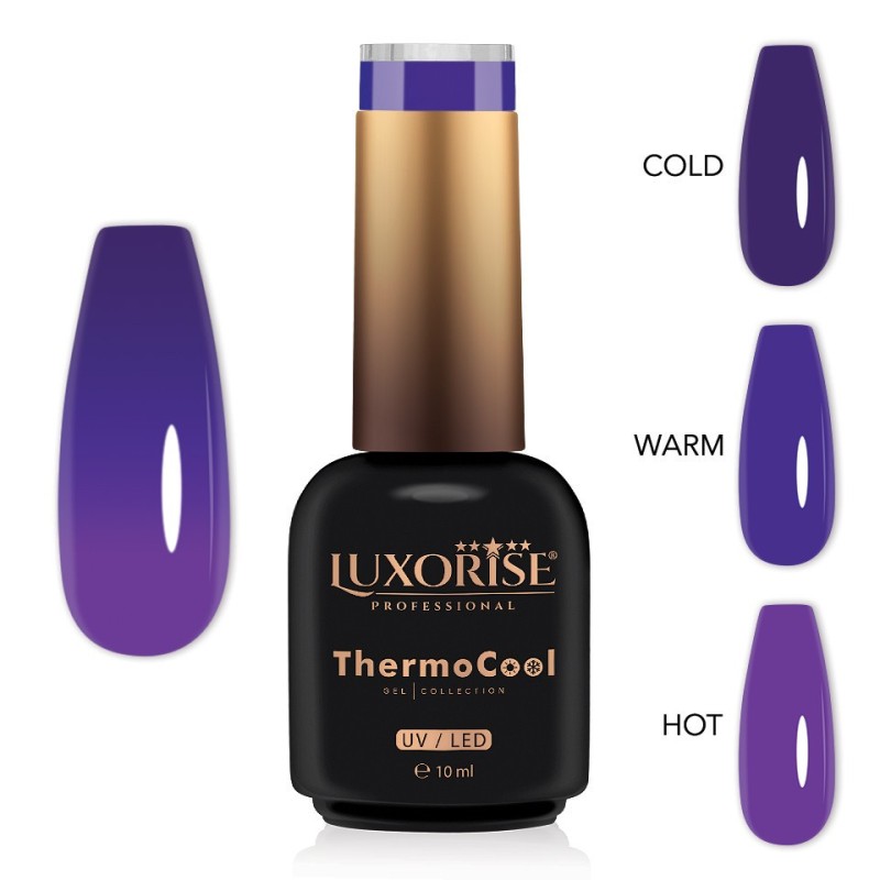 Oja Semipermanenta Termica 3 Culori Luxorise Thermocool, After Party 10 ml