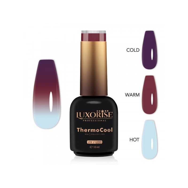 Oja Semipermanenta Termica 3 Culori Luxorise Thermocool, Happy Hippy 10 ml