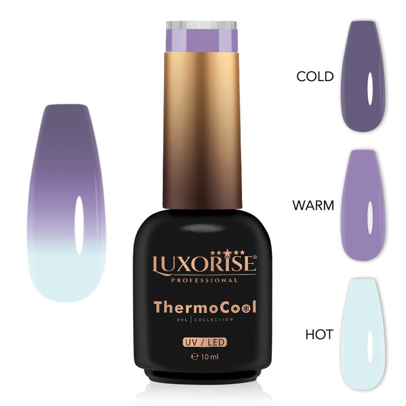 Oja Semipermanenta Termica 3 Culori Luxorise ThermoCool, Hidden Innocence, 10 ml