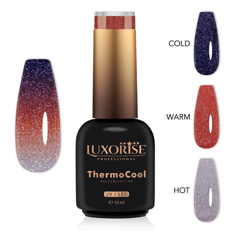 Oja Semipermanenta Termica 3 Culori Luxorise Thermocool, Private Paradise 10 ml