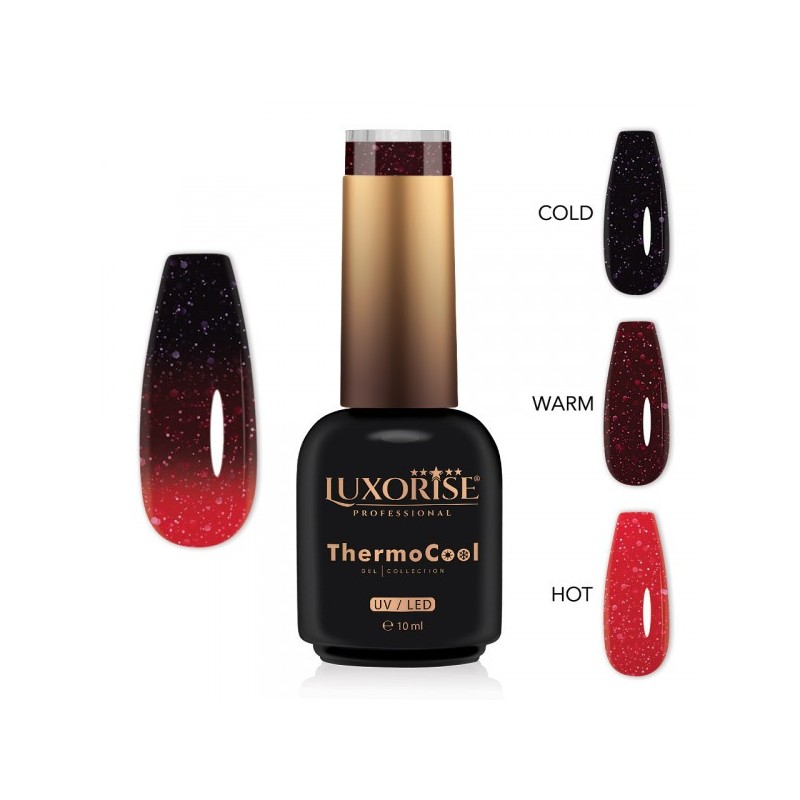 Oja Semipermanenta Termica 3 Culori Luxorise Thermocool, Shine Bright 10 ml