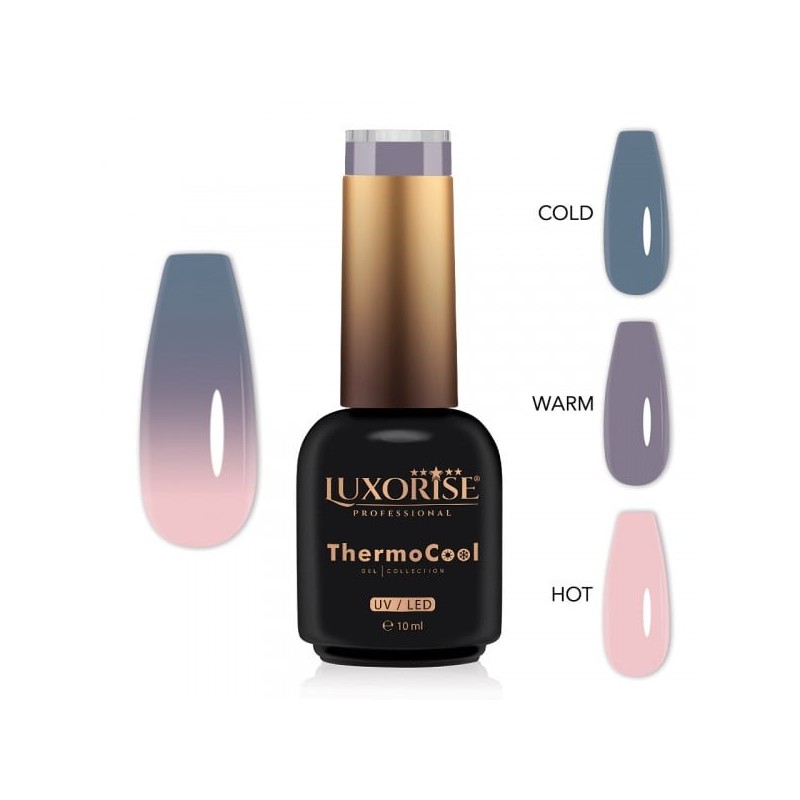 Oja Semipermanenta Termica 3 Culori Luxorise Thermocool, Sissy Smile 10 ml