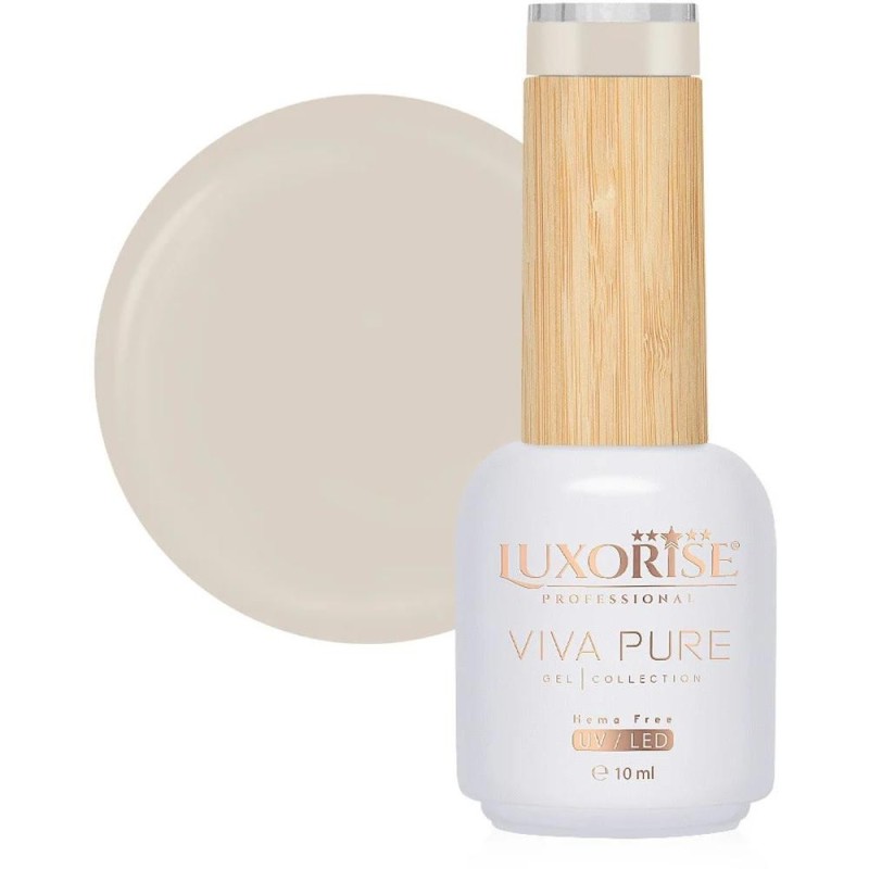 Oja Semipermanenta Viva Pure, Elite Nude, Luxorise Hema Free, 10 ml
