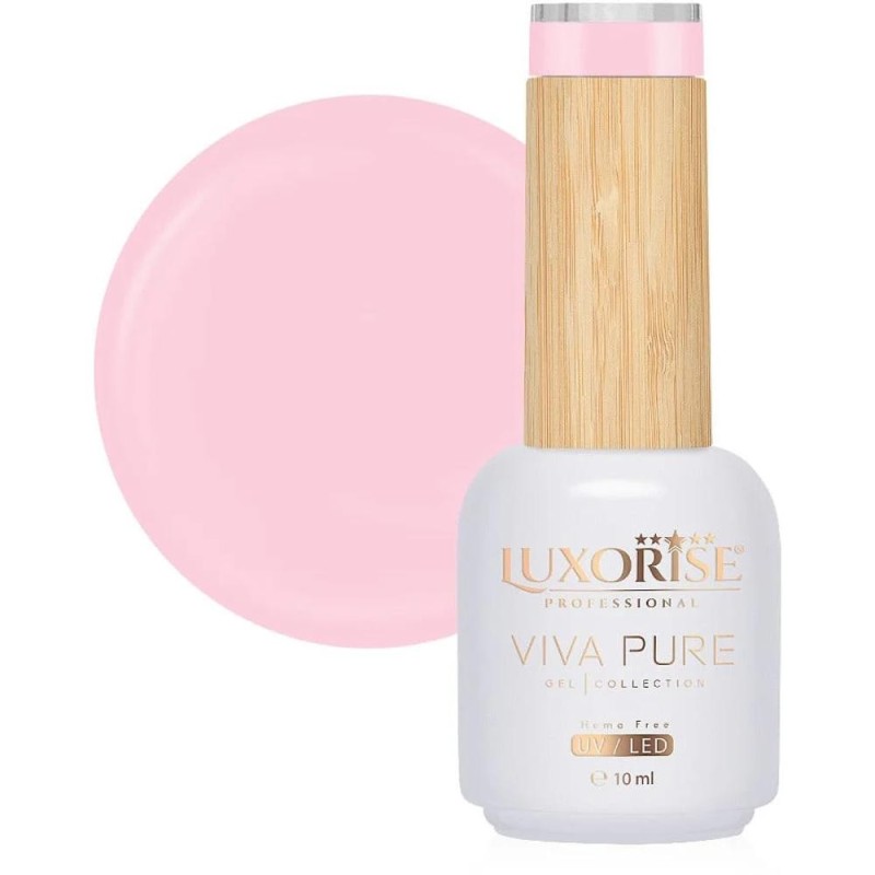Oja Semipermanenta Viva Pure, Peach Sorbet, Luxorise Hema Free, 10 ml