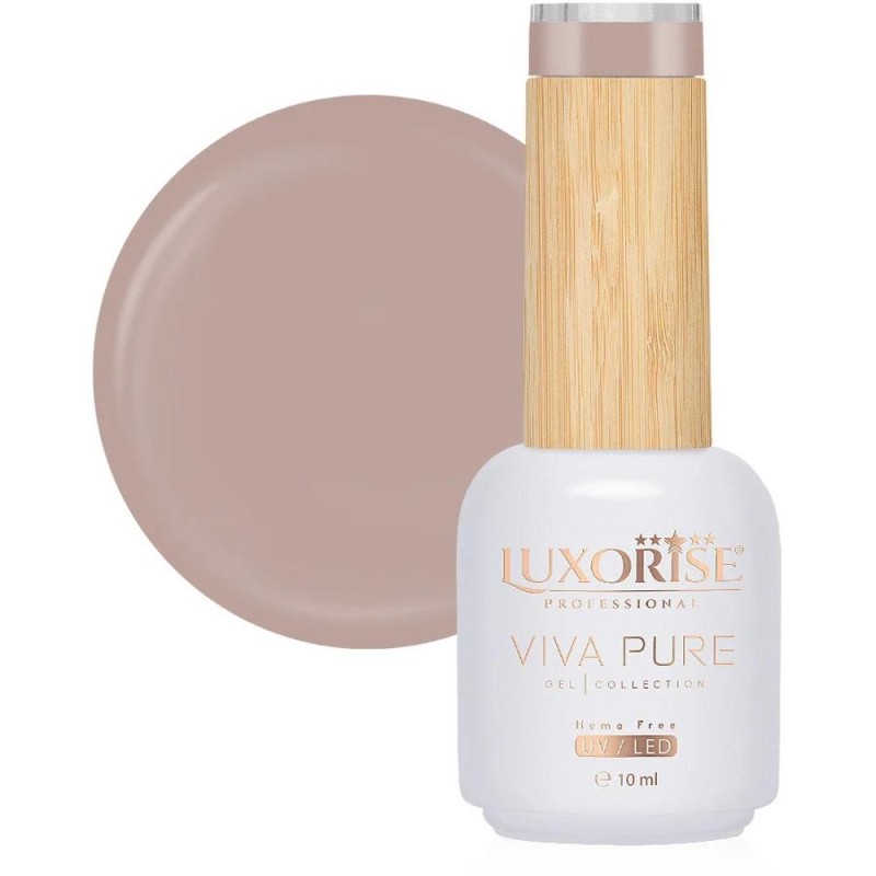 Oja Semipermanenta Viva Pure, Satin Choco, Luxorise Hema Free, 10 ml