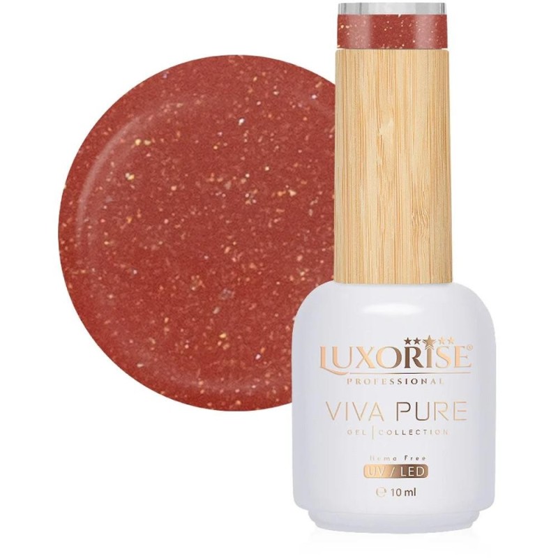 Oja Semipermanenta Viva Pure, Sunset Serenade, Luxorise Hema Free, 10 ml