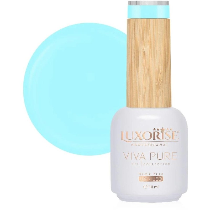 Oja Semipermanenta Viva Pure, Teal Mist, Luxorise Hema Free, 10 ml
