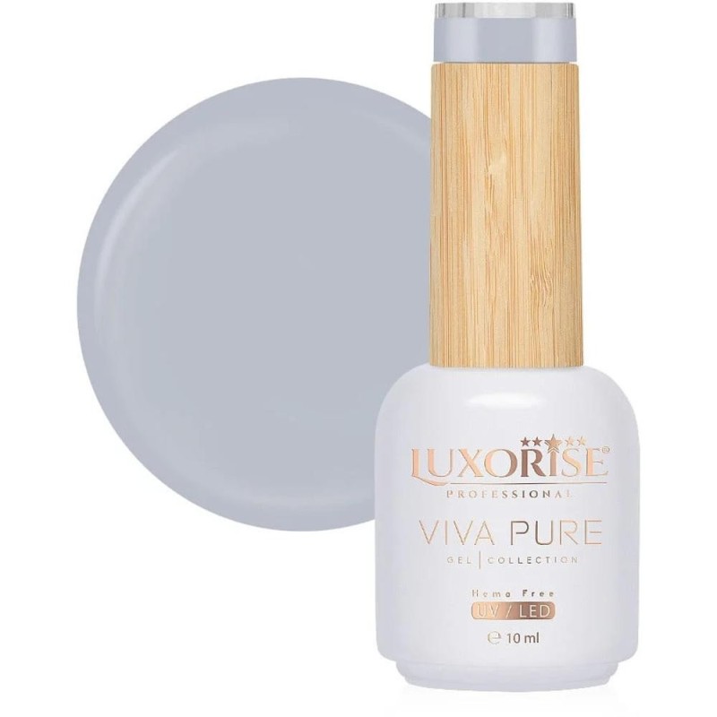 Oja Semipermanenta Viva Pure, Thunder Grey, Luxorise Hema Free, 10 ml