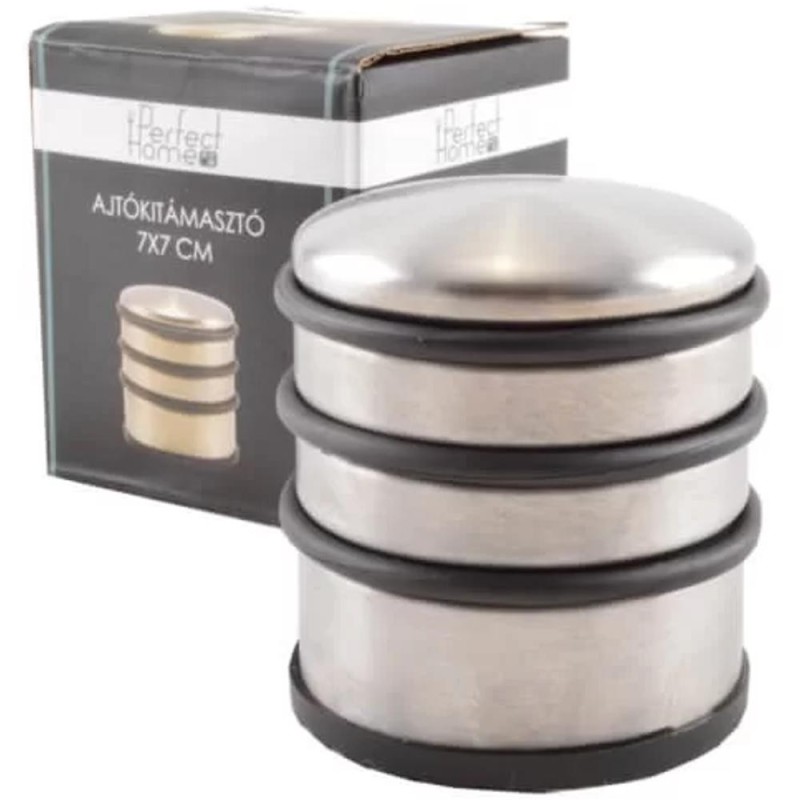 Opritor Usa, Inox si Cauciuc, 7 x 7.4 cm, 1 kg, Argintiu, Perfect Home