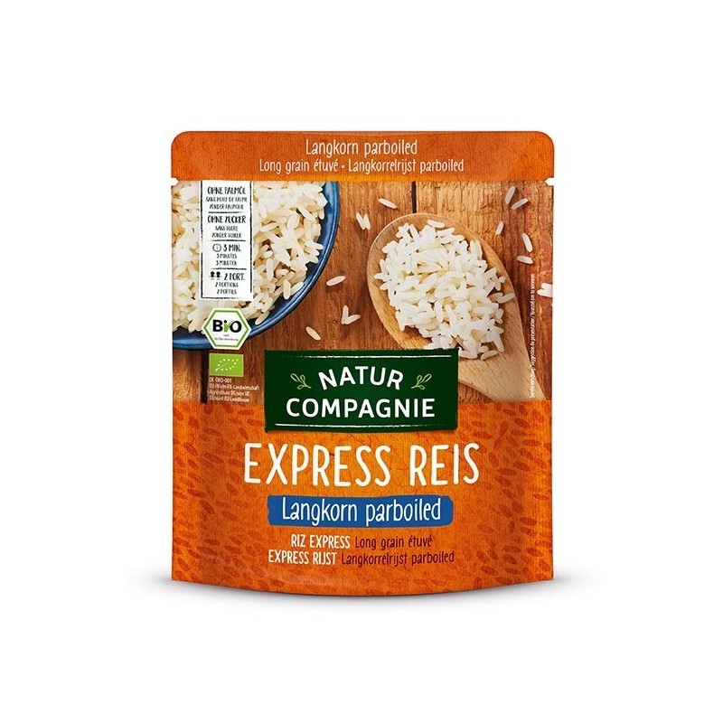 Orez Bio cu Bob Lung, Prefiert, Express Reis, 250 g Natur Compagnie