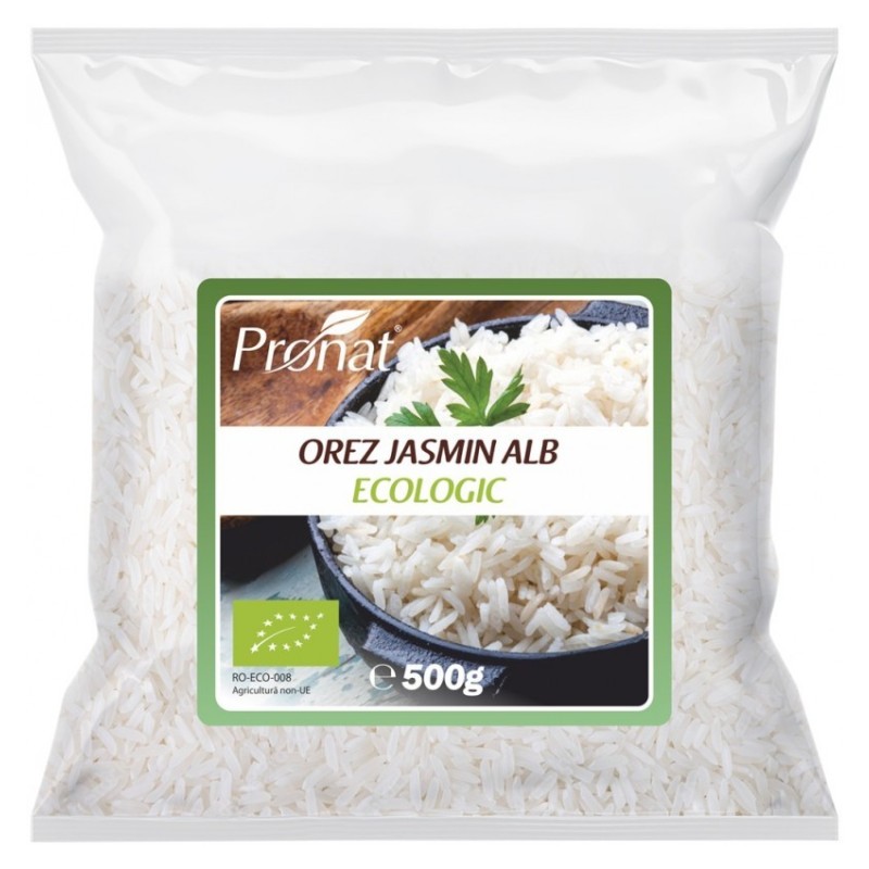 Orez Jasmin Alb, Bio, 500 g, Pronat