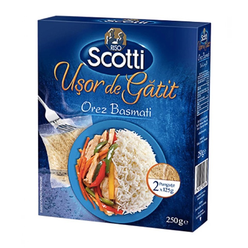 Orez Usor de Gatit Basmati Scotti, 2 X 125 g