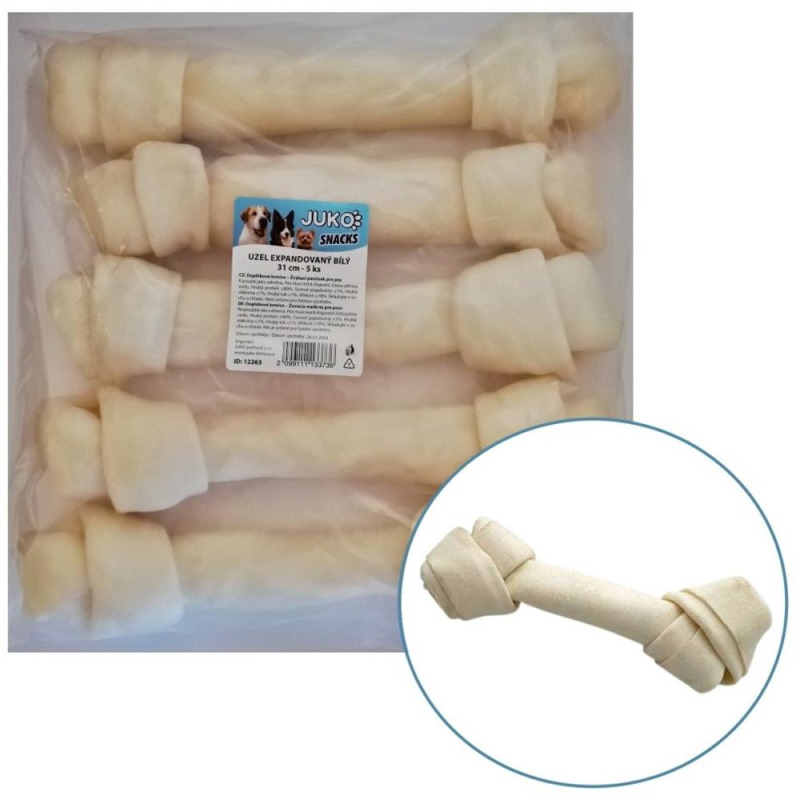 Os pentru Caini M-PETS, Innodat Alb, 31 Cm