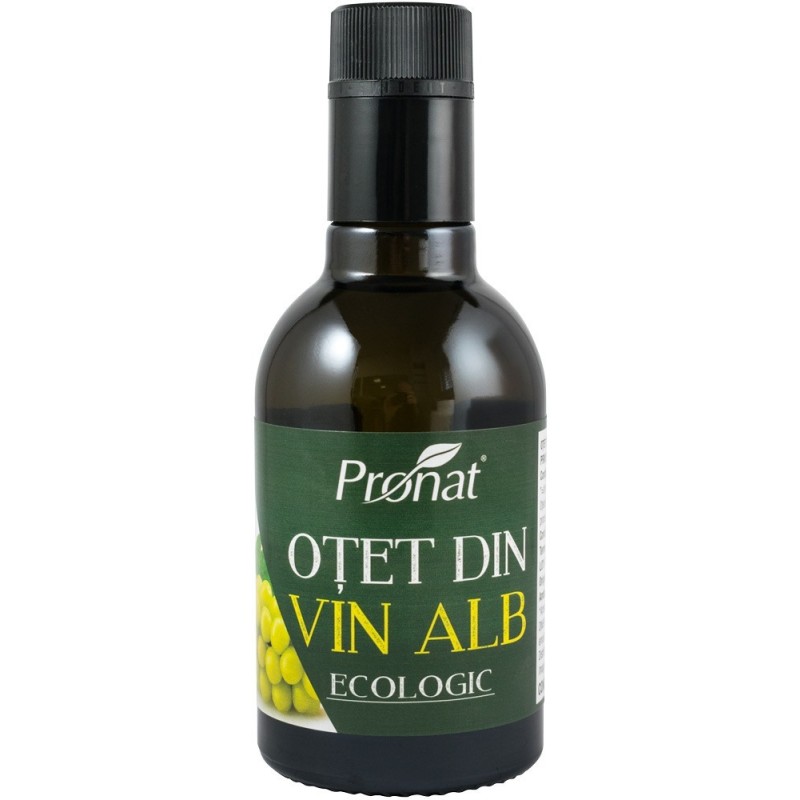 Otet Bio din Vin Alb - 12% Aciditate, 250ml