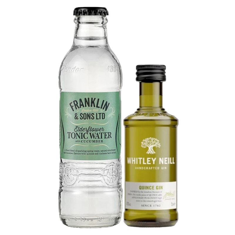 Pachet 12 x Gin Whitley Neill & 12 x Apa Tonica Franklin, Perfect Match