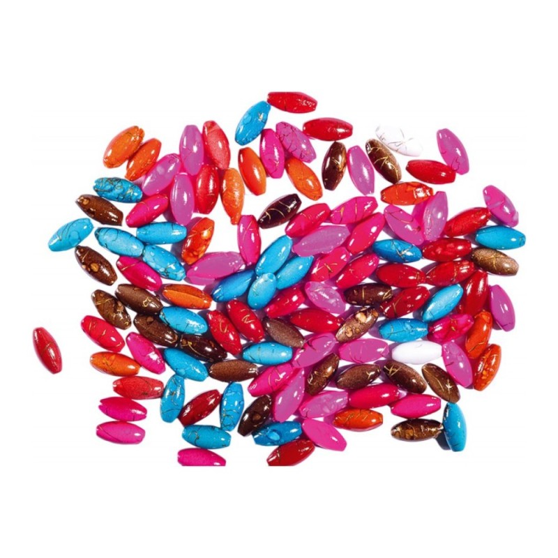 Pachet 3 x Seturi pentru Artizanat, Margele Ovale, Colorate