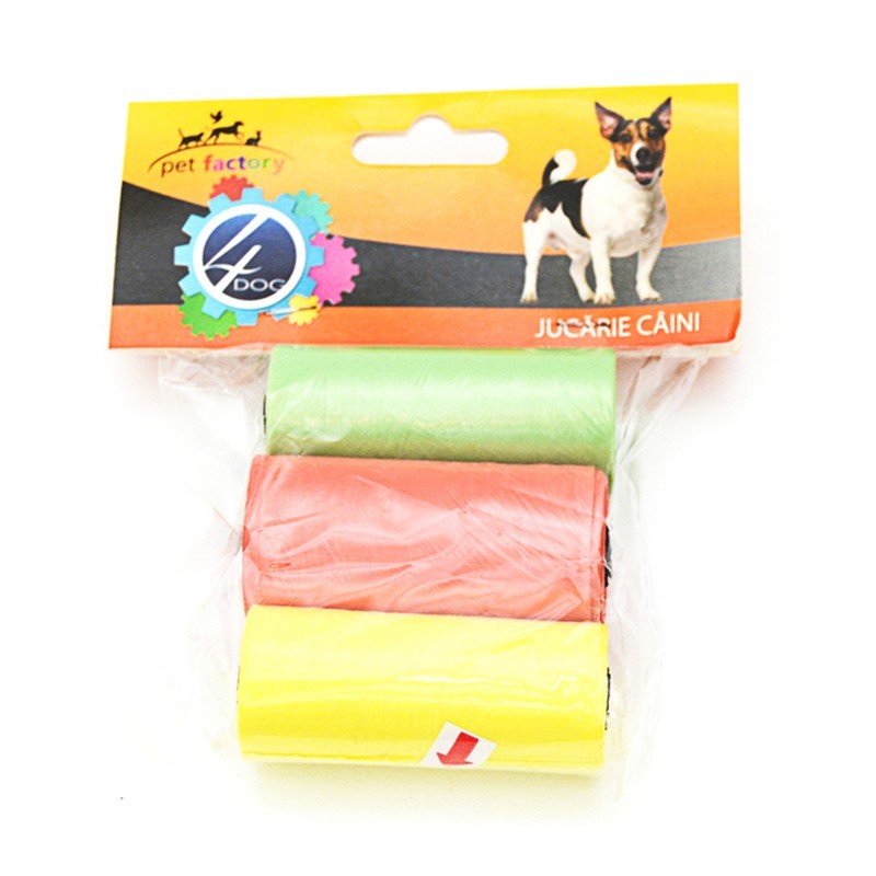 Pachet 5 x 3 Role Pungi Igienice pentru Caini 4 Dog