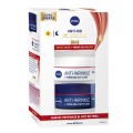 Pachet: Crema de Zi Nivea Antirid 50 ml + Crema de Noapte Nivea Antirid 50 ml, 45+