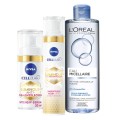 Pachet Crema Zi Contra Pete Pigmentare Nivea Cellular Luminous 40 ml, Ser Intensiv 30 ml Apa Micelara Ten Normal si Mixt 400 ml