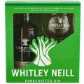 Pachet Gin Whitley Neill,  Aloe si Castravete, Aloe & Cucumber Gin 43%, 0.7 l + Copa Glass