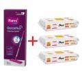 Pachet Promo Parex QuickPick Mop si 3x50 Lavete Umede Sleepy Easy Clean Herbal Soap