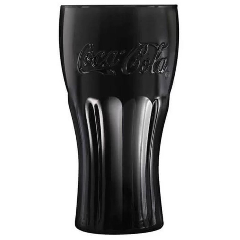 Pahar din Sticla Coca Cola, Negru, 370 ml, Luminarc