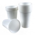 Pahare de Plastic Albe Oti, 20 Bucati, 200 ml