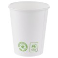 Pahare din Carton, 240 ml, Biodegradabile, Albe, 25 Bucati