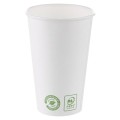 Pahare din Carton, 480 ml, Biodegradabile, Albe, 25 Bucati