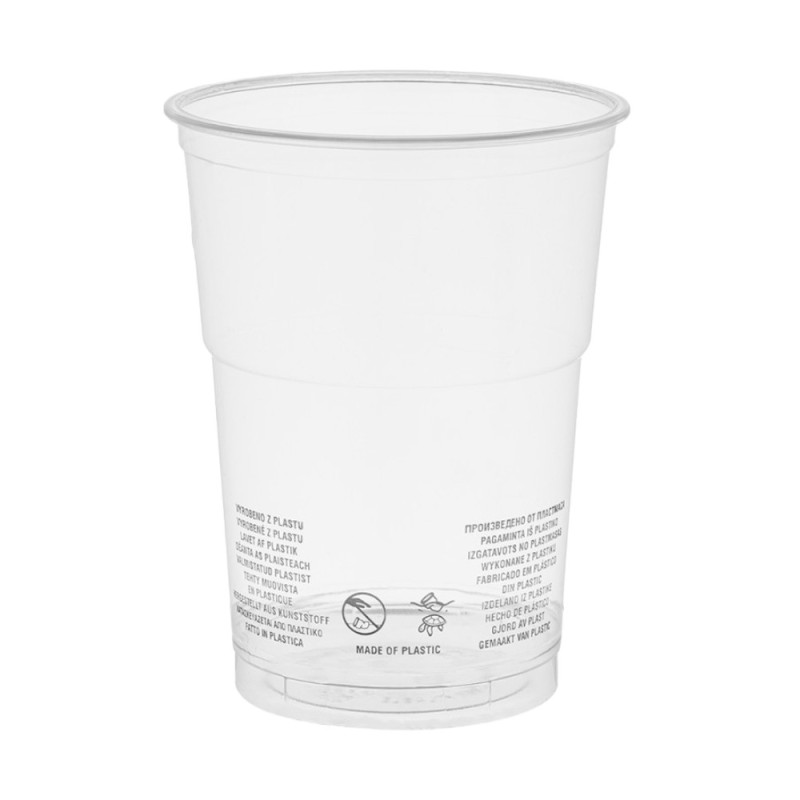 Pahare rPET Transparente Top, 95 mm, 300 ml, 50 Bucati