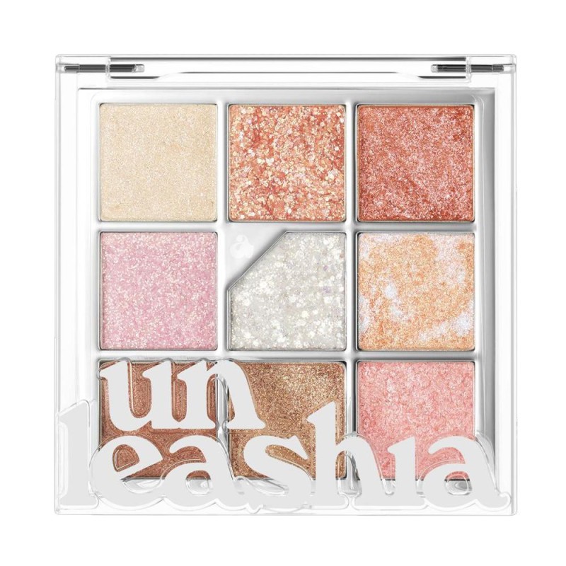 Paleta Farduri Ochi Unleashia, N1 All of Glitter, cu Sclipici, 6.2 g