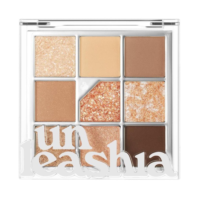 Paleta Farduri Ochi Unleashia, N2 All of Brown, cu Sclipici, 6.2 g